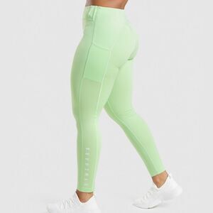 Gymshark Green High Rise Sports Leggings Size Small Workout Pants‎